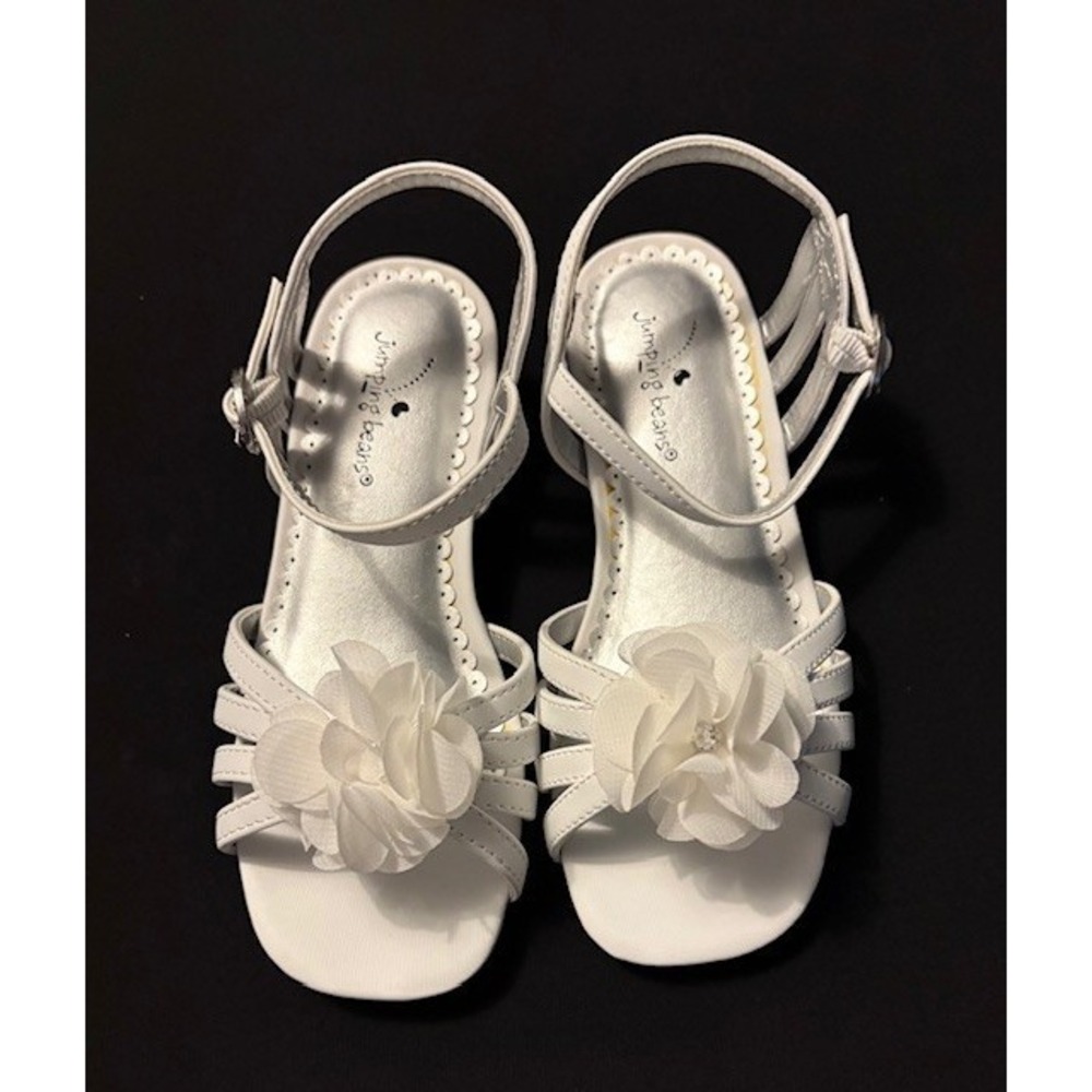 Jumping Beans brand new with box girls size 11 white dress shoes